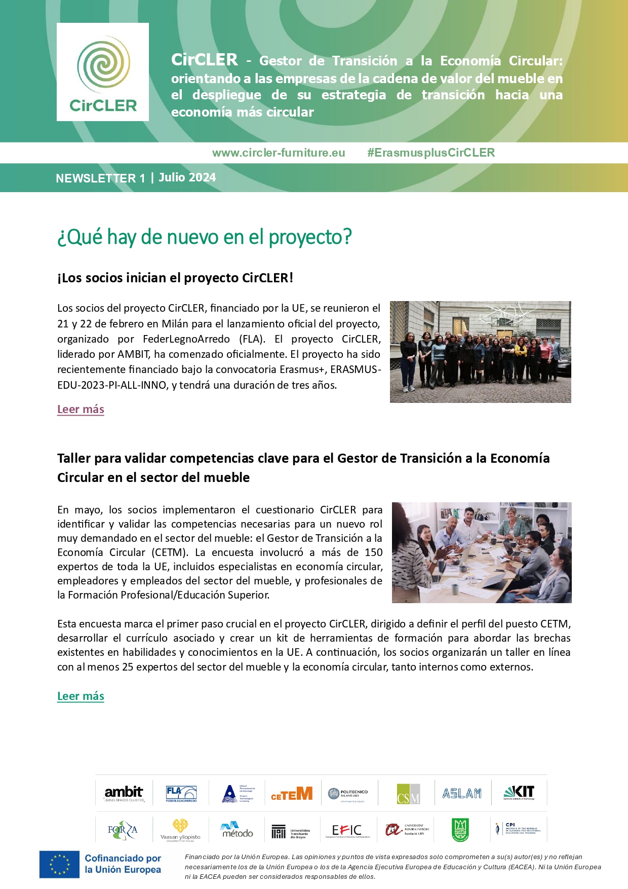 Newsletter 1 - Julio 2024