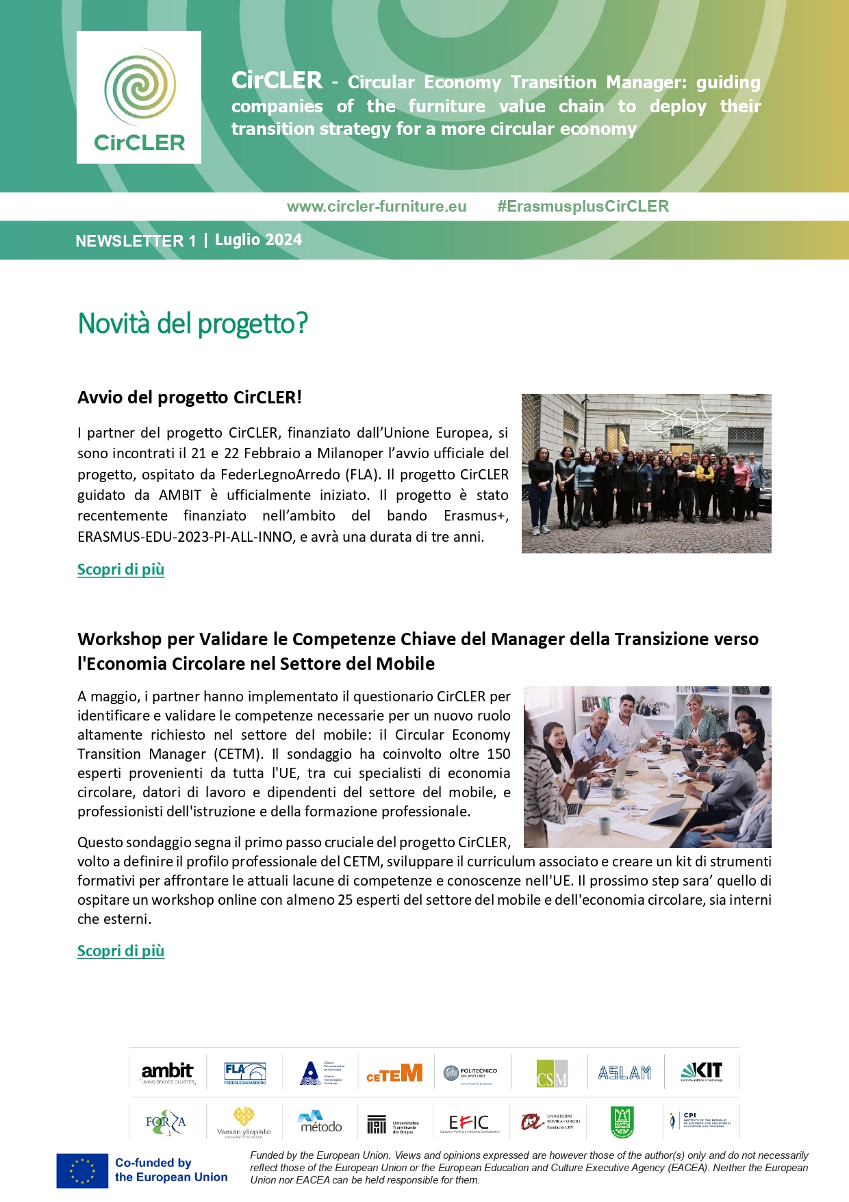 Newsletter 1 - Luglio 2024