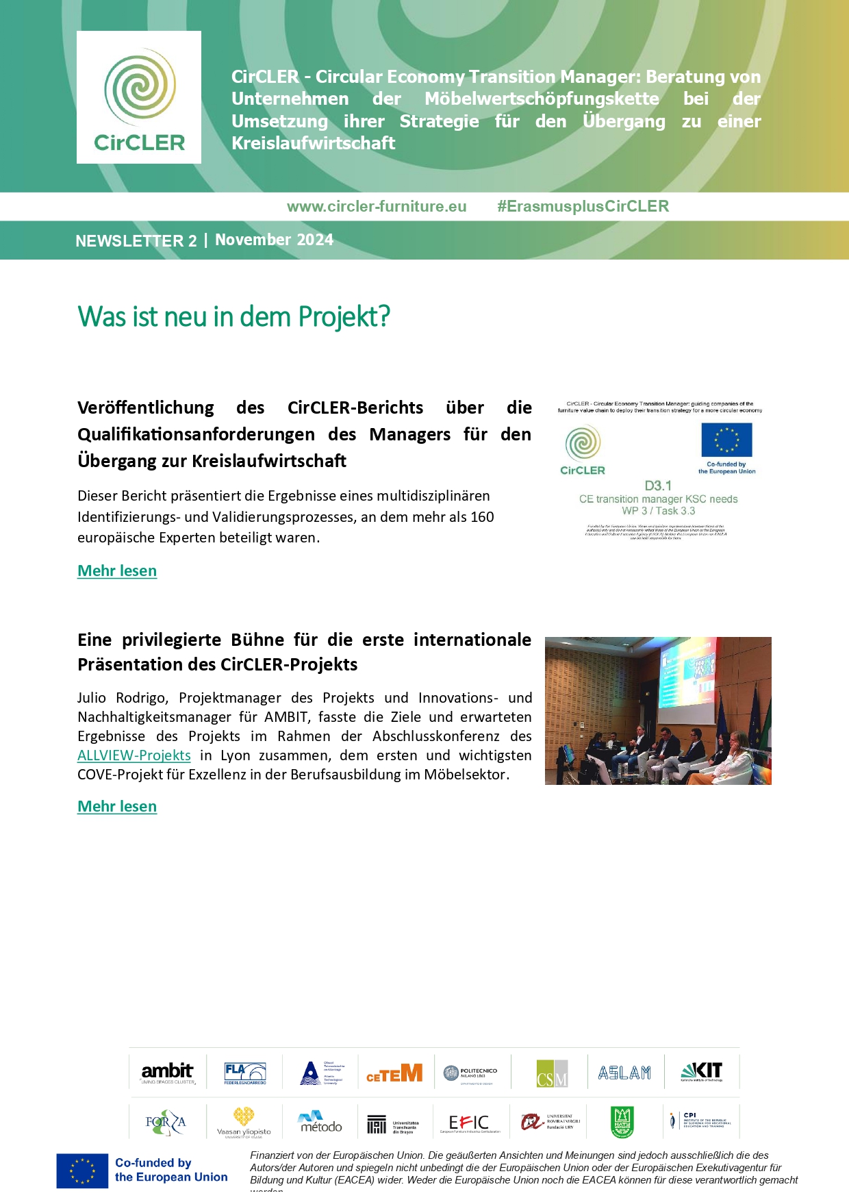 Newsletter 2 - Dezember 2024