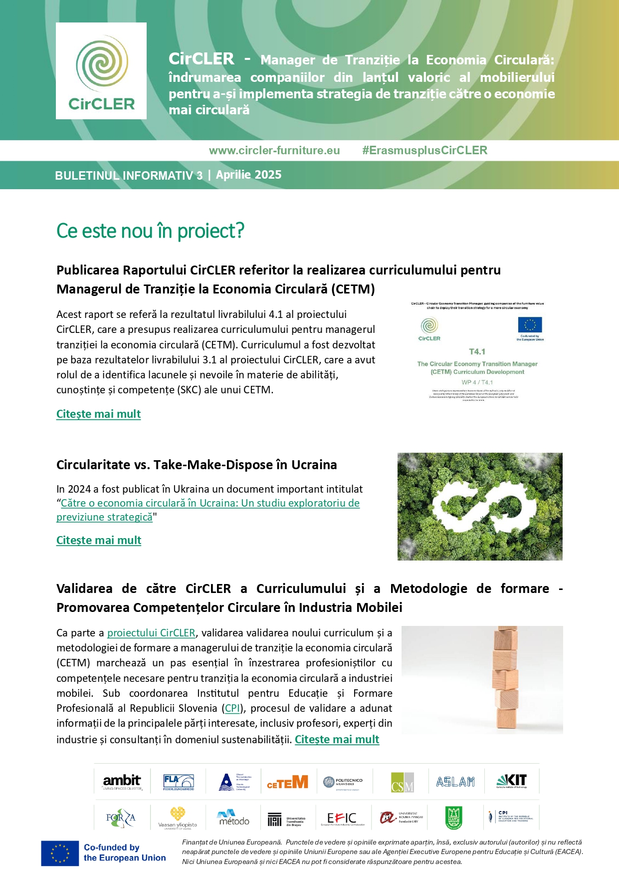 Buletin informativ 3 - Aprilie 2025
