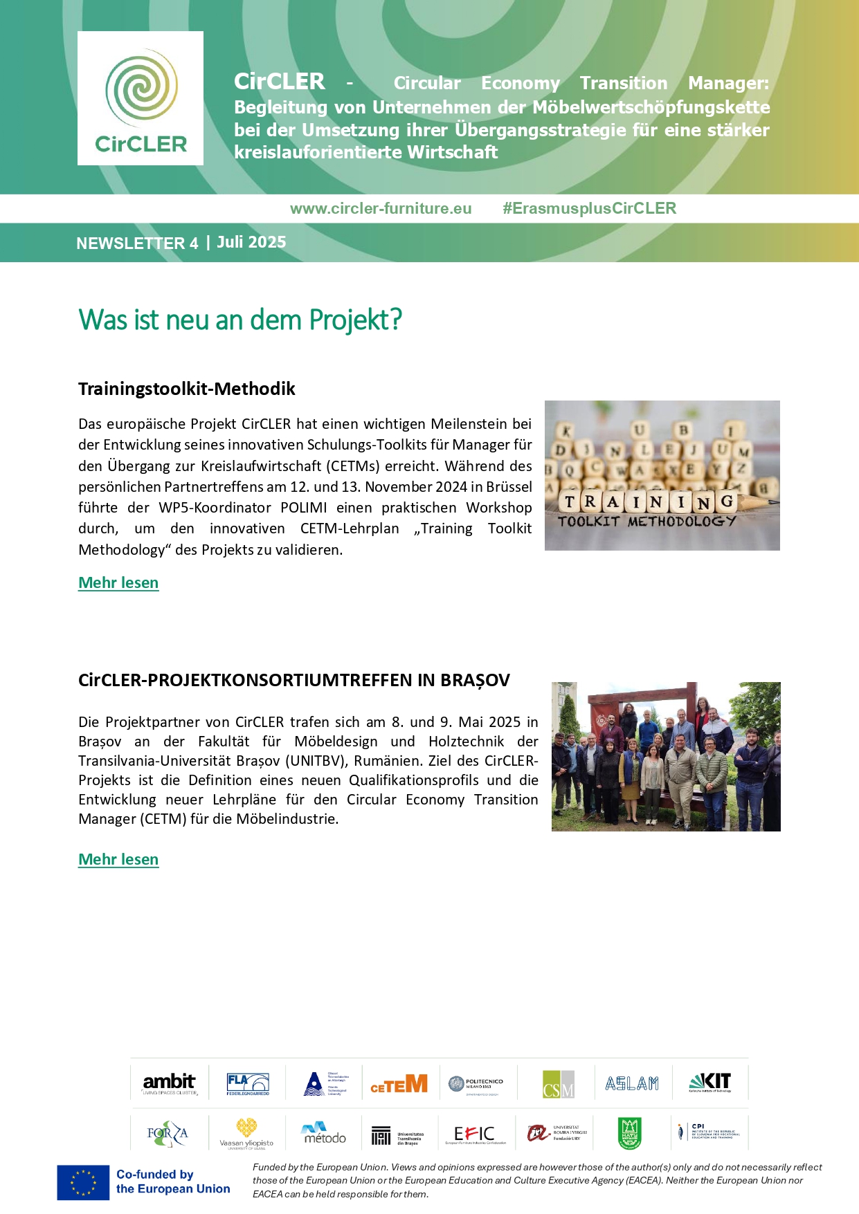 Newsletter 4 - Juli 2025