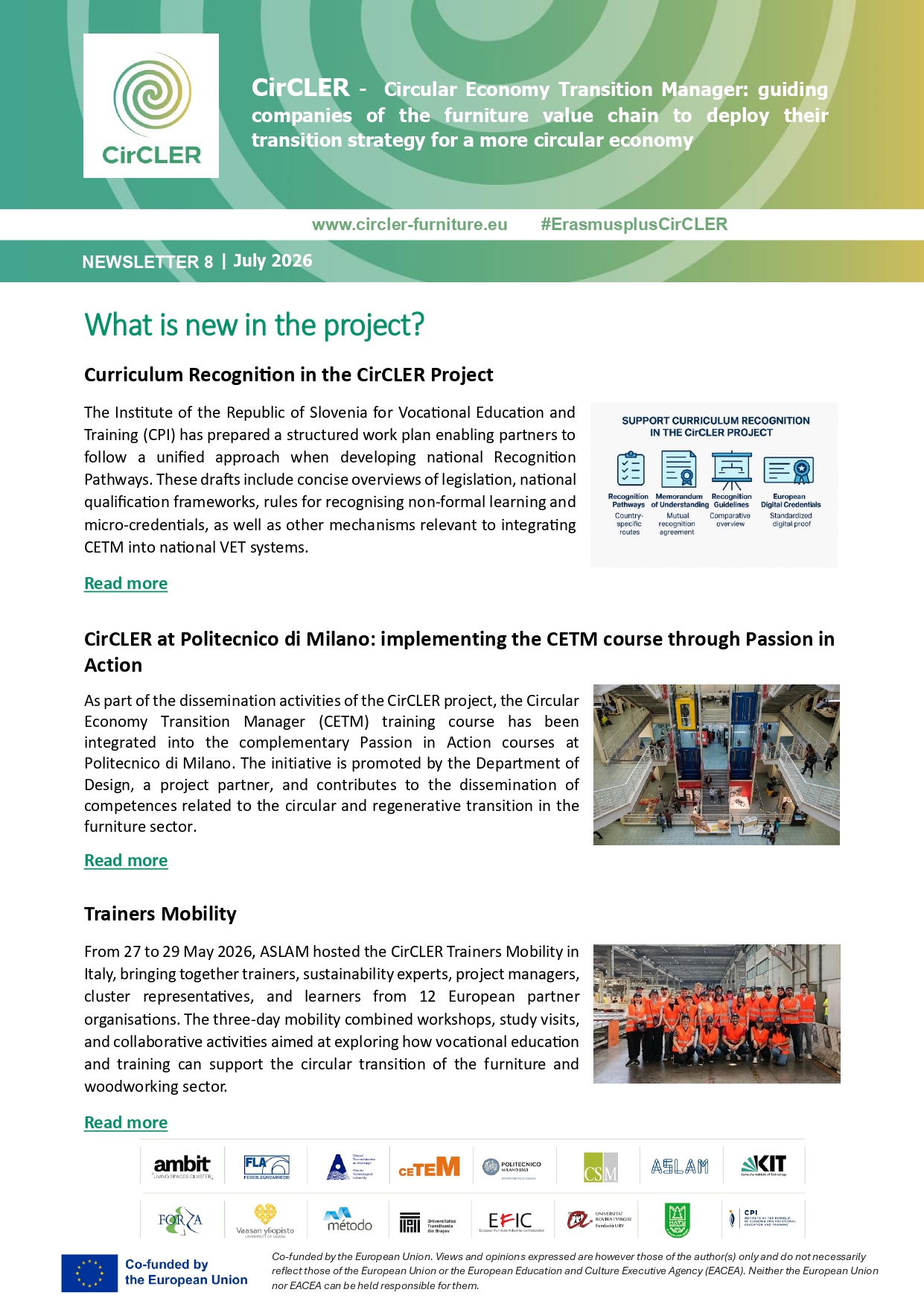 Newsletter 8 - July 2026