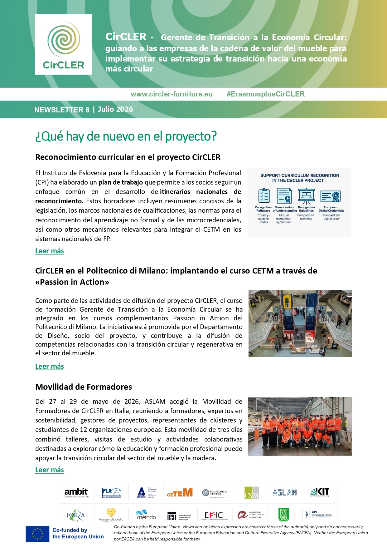 Newsletter 8 - Julio 2026