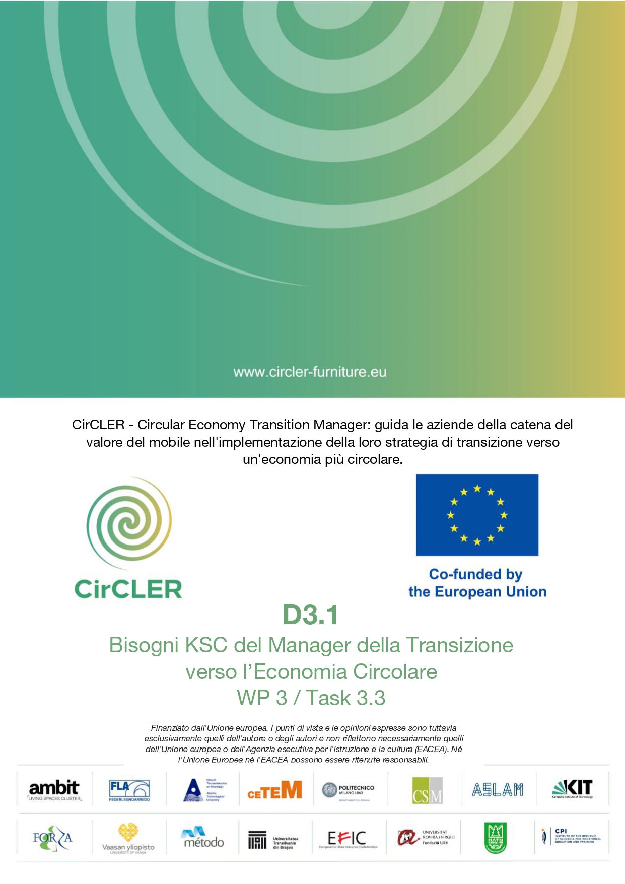 D3.1 Bisogni KSC del Manager della Transizione verso l’Economia Circolare