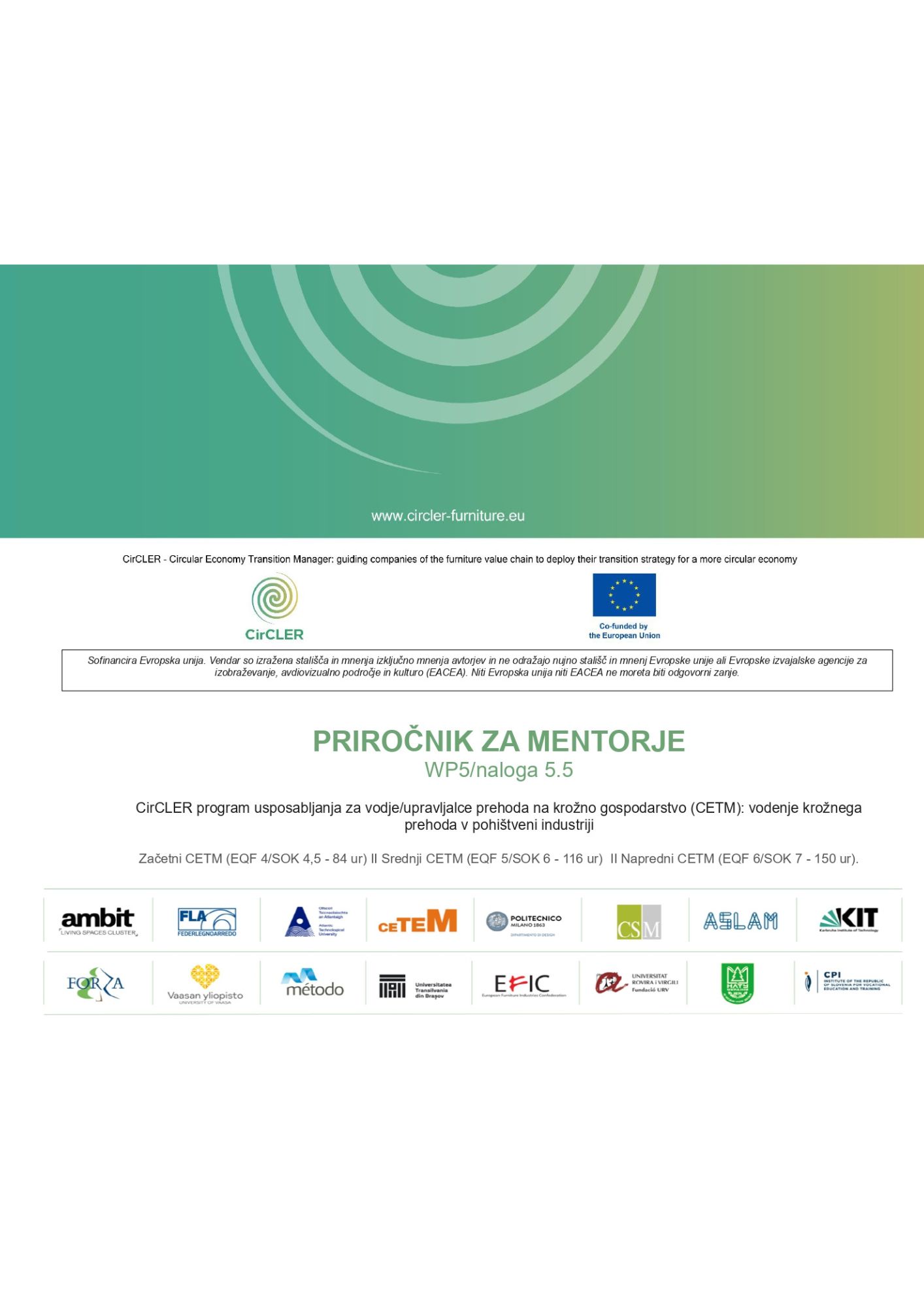 PRIROČNIK ZA MENTORJE